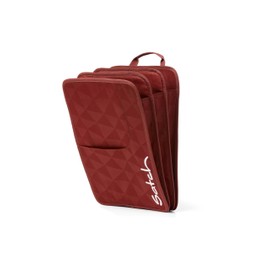 satch Notebook Box DIN A4 for School Backpacks with Handle and Three Compartments High Quality and Lightweight, Brown (rust), Printed