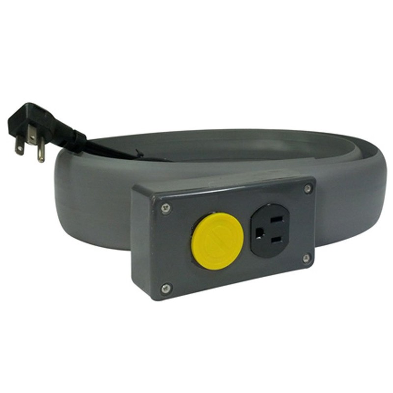 Electriduct Lay Flat Electrical Power Extension Cord Duplex Receptacle Cable