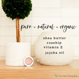 Lauren Brooke Cosmetiques Cream Eyeshadow | Natural Organic Eyeshadow, Richly Pigmented Eye Makeup, Creme Eyeshadow For Women (Rose Brown (Shimmer))