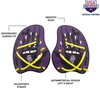 arena Unisex Adult Vortex Evolution Hand Paddle Training Equipment, Plum/Arctic