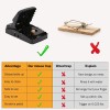 Black Instant Kill Rat Traps - 6 Pack, Quick Setup,