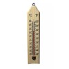 Dependable Industries Wood Indoor Wall Thermometer with Double Scales Fahrenheit