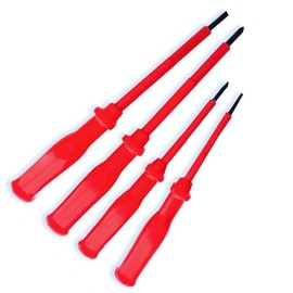 Steexu Electricians Screwdriver Set - Insulated Screwdrivers Set - Precision Screwdriver Set with 2small 2large Sizes - Multi Screw Driver Set Electric