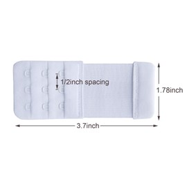 YARBAR Bra Extender, Bra, Extension Hook, 3 Tiers, Elastic Bra, Extension Hook, Women's, Bra Hook, Adjustable, Set of 3, 3 colors, hook interval: 0.5 inches (1.3 cm)