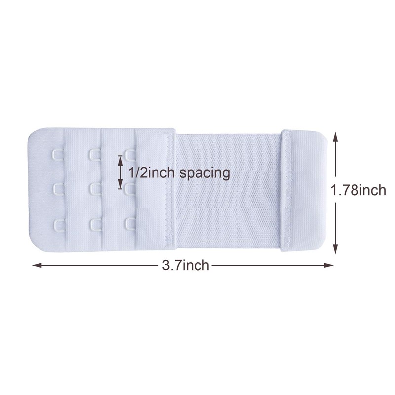 YARBAR Bra Extender, Bra, Extension Hook, 3 Tiers, Elastic Bra,