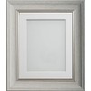 Frame Company Drummond Range Pale Grey 10x8 inch Picture Photo Frame with White Mount for Image 8x6 inch * Choice of Sizes* Fitted with Real Glass