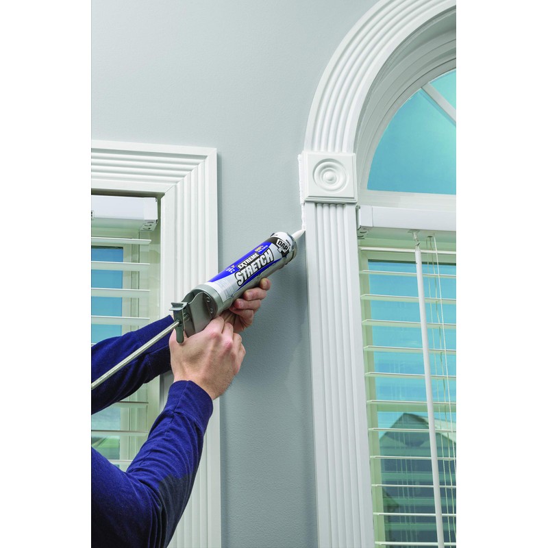 DAP 7079818712 Extreme Stretch Elastomeric Sealant, Iron Stone, 10 Ounces