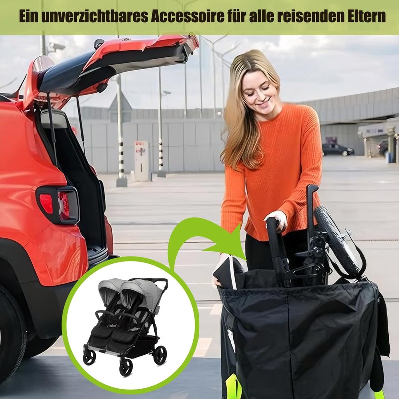 LELEWANGLUO Transport Bag Pushchair Robust Gate Check Travel Bag Waterproof