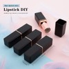 Allwon 10Pcs Black Empty Lipstick Tubes DIY Lip Balm Container
