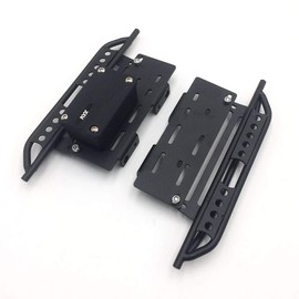 KYX Racing Metal Side Step Running Boards Foot-Plate w/Receiver Box for 313mm Wrangler Body (Alloy)
