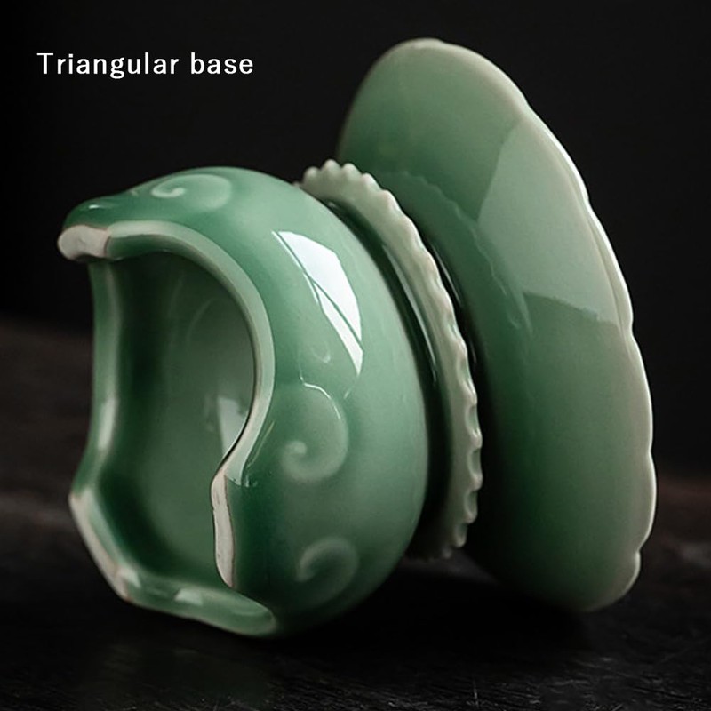 WAYUTO Celadon Incense Sticks Holder Chinese Style Incense Burner Handmade