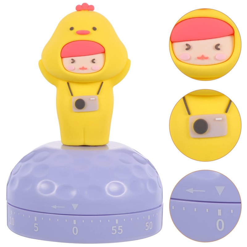 Mikinona Rotating Countdown Kitchen Timer Mechanical Timer for Family Boys