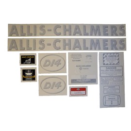 Allis Chalmers D14 Vinyl Decal Set (w/Oval Letters) - DJS143