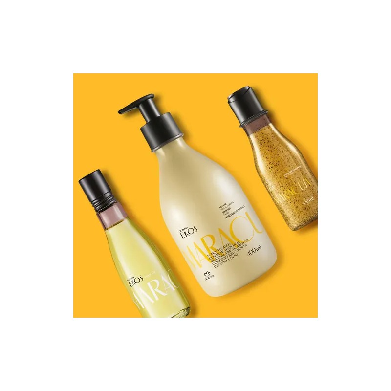 Crema Corporal, Exfoliante Y Frescor Ekos Maracuya Natura