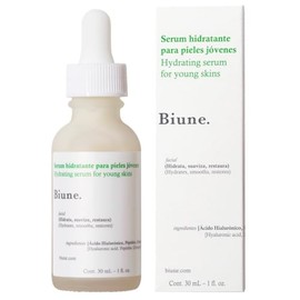 Serum Age-Prevention Reafirmante | Con Ácido Hialurónico, Péptidos y Centella Asiática | Previene Arrugas, Líneas de Expresión y Manchas | Fórmula Vegana y Regeneradora para Pieles Jóvenes | Biune. | 30 ml