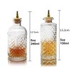 Bitters Bottle for Cocktails - Glass Bitters Bottle with Stainless