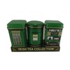 Green Irish Model Design Set Of 3 Tea Tins