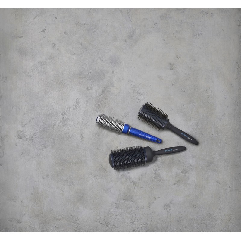 Bio Ionic BlueWave Round Brush Small, NanoIonic Conditioning Brush, Crimped