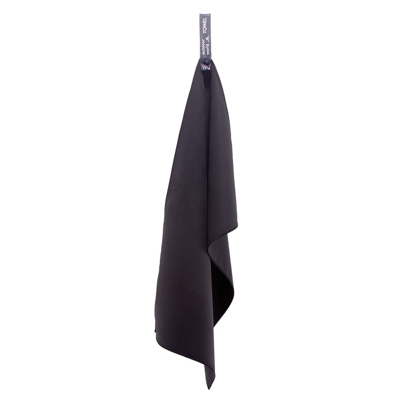 Outdoor World Microfibre Towel 180 x 90 cm Black