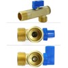 QWORK Automatic Timed Condensate Drain Valve with Steel Hose 1/4