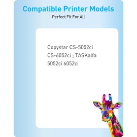 MasaiMara TK-8517 TK8517 TK-8517K TK-8517C TK-8517Y TK-8517M Compatible Toner Cartridges for Kyocera Copystar CS-5052ci CS-6052ci TASKalfa 5052ci 6052ci Printer (Black Cyan Magenta Yellow, 4-Pack)