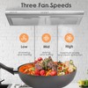 SOONYE 30 inch Stainless Steel Under Cabinet Range Hood, Slim