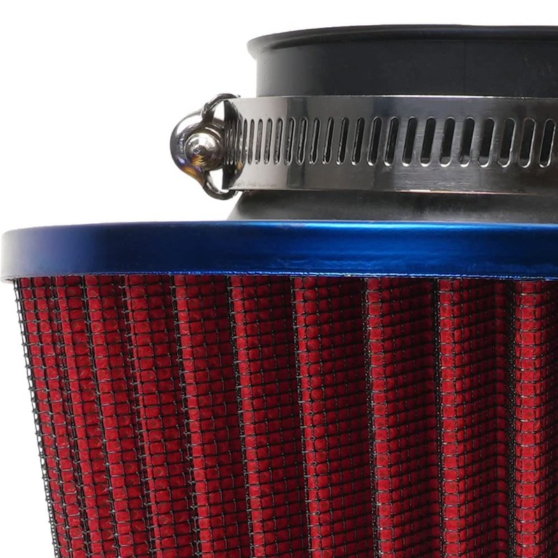 Cold Air Intake Filter, High Performance, Washable Filter, Clamp-On Replacement