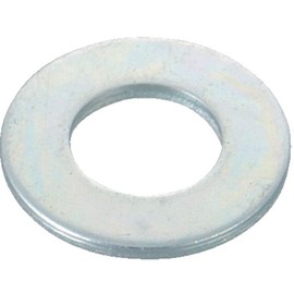 TRUSCO B726-0006 Flat Washers, Trivalent White, Size M6, 151 Pieces