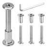 Biaungdo 15 Sets M6x35mm Hex Drive Socket Cap Bolt, Silver