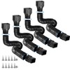 plusgutter 4 Pack Rain Gutter Downspout Extensions Flexible, Drain Downspout