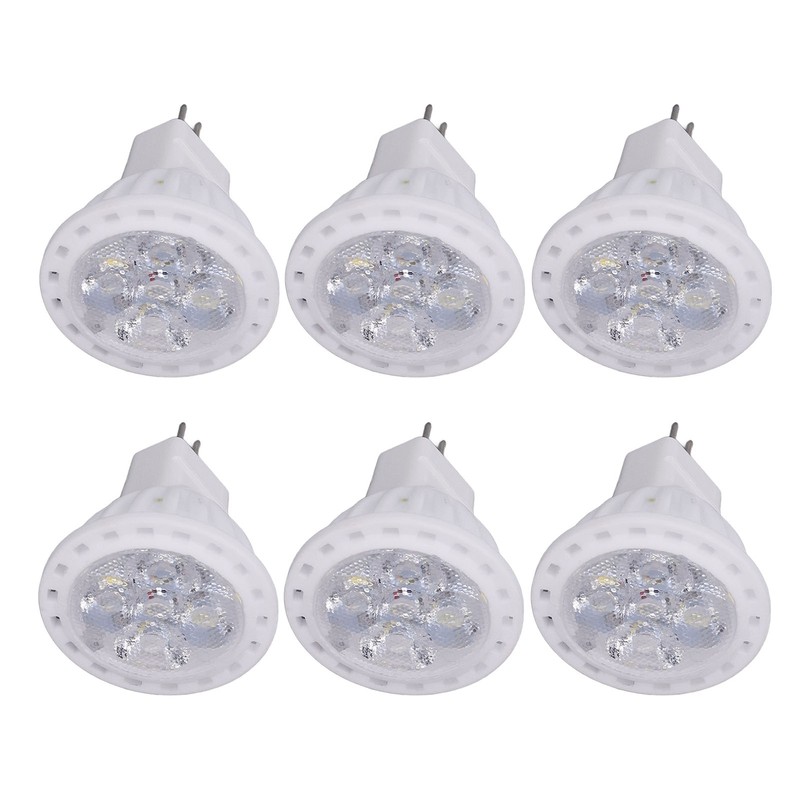 6pcs 360LM LED Light Bulbs MR11 4W 12V Spot Light