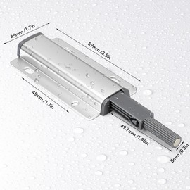 Mudder 10 Pcs Cabinets Latches Magnetic Push Catch to Open Door Latch Touch Latches Kitchen Door Push Release Latch for Drawer Closure Catch Press Out Cabinet Hardware