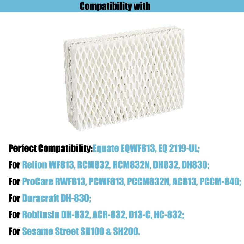 Strivy 4 Pack WF813 Humidifier Filter Replacement for Equate EQWF813,Relion