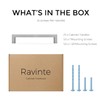 Ravinte 25 Pack Solid 5 Inch Center to Center Slim