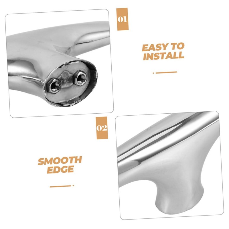 Mikinona 2pcs Stainless Steel Buffet Tray Handle Replacement for Buffet