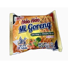 Acecook Hao Hao Mi Goreng Mi Xao Tom Hanh Instant Noodle Shrimp & Onion Flavoured 76g, 15 Pack