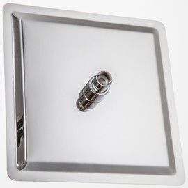 DANNA DASQ08 Square 8 Inch Stainless Steel High Pressure Rainfall Shower Head, Ultra Thin Waterfall Showerhead with Polish Chrome Finish