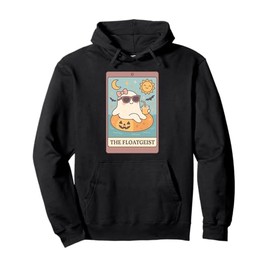Summerween The Floatgeist Summer Funny Cute Ghost Tarot Card Pullover Hoodie