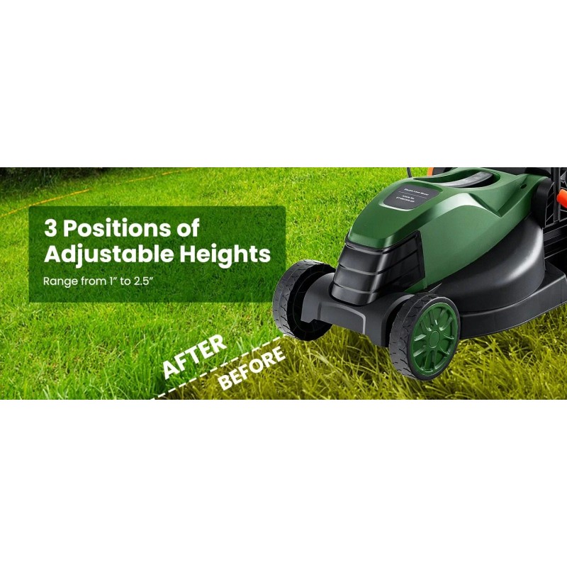 Costway 12-AMP 13.5" Corded Electric Grass Corded Lawn Mower Adjustable