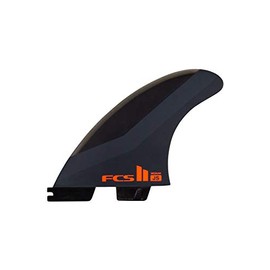 FCS 2 JS PC Tri-Fin Set Charcoal-Red M