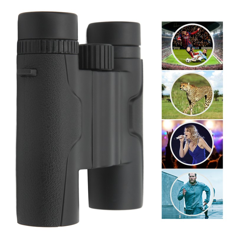 10x 25mm Compact Binoculars Small Pocket Folding Binoculars for Kids