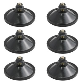Haidong Strong Thickened Sucker Suction Cup Suction Cups with Screws M6 x 14 PVC Large Suction Cups (Black) 6PCS