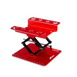 NMNRC Alum Adjustable RC Car Stand Repair Work Station for 1/12 1/10 Slash TRX4 Axial Arrma Redcat Losi Series Workstation Upgrades Part Red
