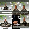 TRUMIRI Eucalyptus Backflow Incense Cones - Total 20 Incense Cones