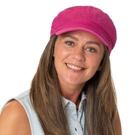 Lipodo Lincott Newsboy Cap Women - Flat hat Sun with Peak, Peak Spring-Summer Summer - M (57-58 cm) Denim