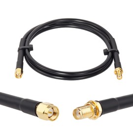 XRDS -RF 3ft SMA Male to SMA Female Connector Coax Cable, RG58 50 Ohm Low Loss Pure Copper Coaxial Cable for SDR Equipment Antenna, Ham Radio, 3G 4G LTE Antenna, ADS-B, GPS and etc (Not for TV)