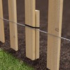 Greenes Fence Cedar Wood Garden Picket Fence 16" H x