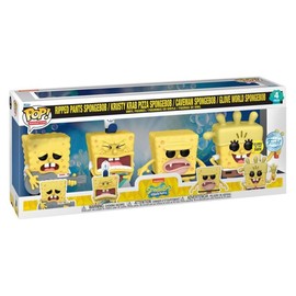 Funko Pop! Spongebob Squarepants Glow in The Dark Pop! Vinyl Pack of 4