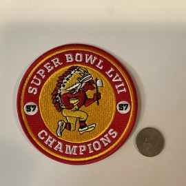 Kansas City Chiefs Super Bowl 57 embroidered iron on PATCH 3.5” X 3.5”