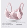 ZESLIV Women's Seamless Nursing Bra Front Closure Cotton Pregnancy Bra